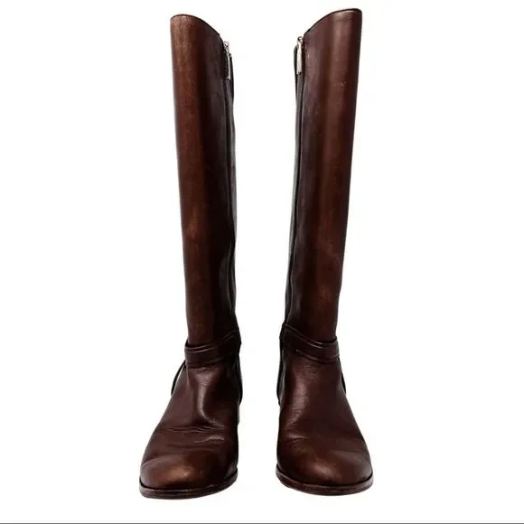 Louise Et Cie · Tall Brown Leather Riding Boots · Sz 7.5 - Picture 3 of 10